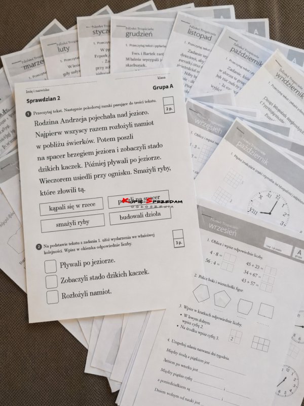 Kartkówki, Sprawdziany